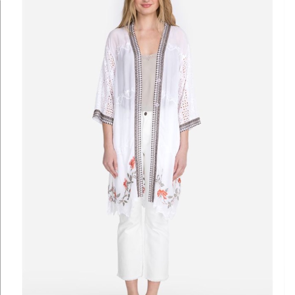 Johnny Was Roses Kimono - Picture 2 of 6